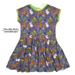 NEW Uddevalla Barn Sz 7/8 Bunny Rabbits Of The Forest Dress